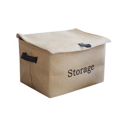 Cloth storage box household large folding toy storage box