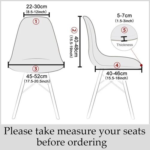 Elastic Shell Chair Cover Stretch Dining Chair Cover Seat Co
