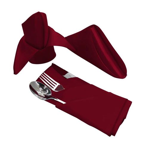 12pcs 50cm*50cm Satin Table Napkin Table Dinner Napkins Hand