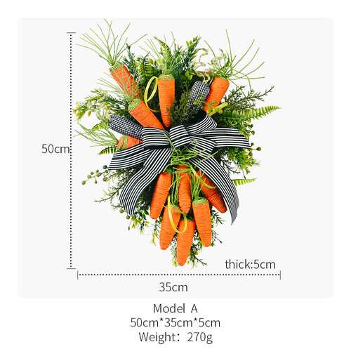 Easter garland radish window pendant festival plant rattan d