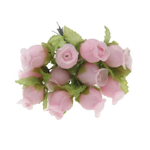 12Pcs 2cm Mini Silk Rose Flower Heads Artificial Flowers Bou