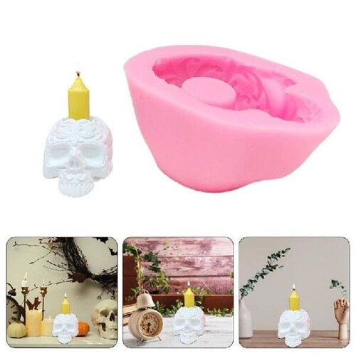 Halloween Silicone Moulds Flower Skull Molds Scented Molds