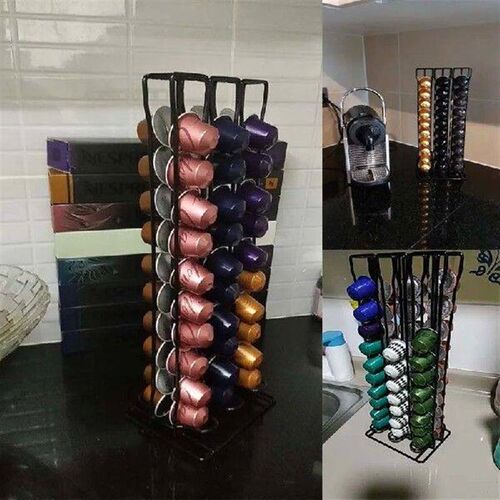 YOMDID Practical Coffee Capsule Holder Tower Stand 60/40