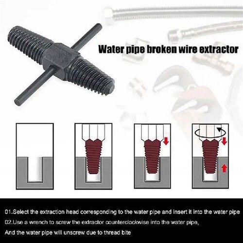 Broken Bolt Extractor Kit Carbon Steel Double Head Tap