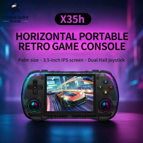 Powkiddy X35h 128G Retro Gaming Handheld 3.5 Inch IPS Screen
