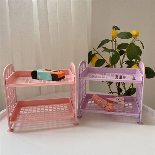 1Pcs Kawaii Macaron Minimalist Desk Desktop Organizer Storag