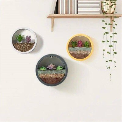 Wall Hanging Flower Pot Room ABS Four-color Nordic Hanging