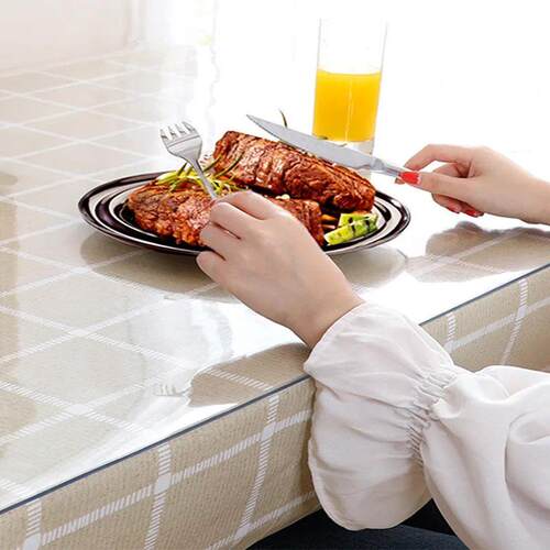 PVC Table Mat Glass Soft Cloth Table Cover Transparent D Wa