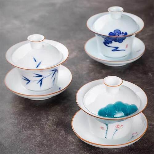 Porcelain Tea Cups ChaZhan Teacup Ceramic Single Cup