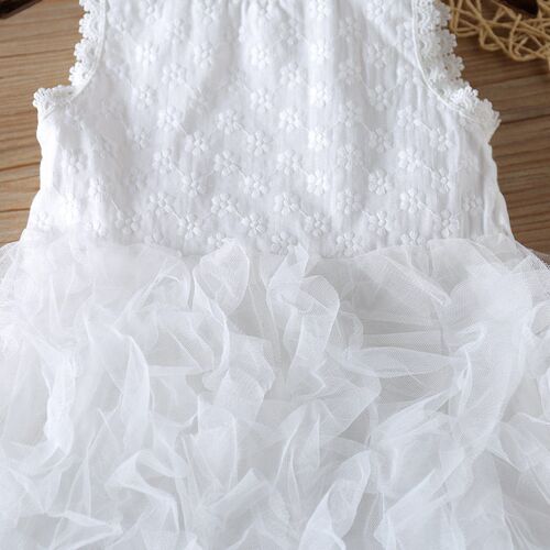 Humor Bear Girls Sleeveless  Dress NEW Summer Mesh Yarn Patc