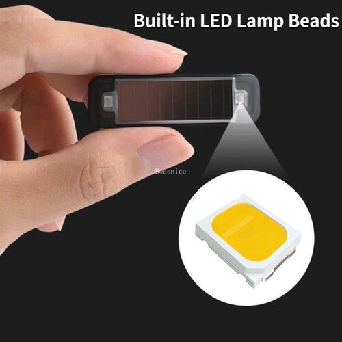 Solar warning light car rear collision prevention free breat