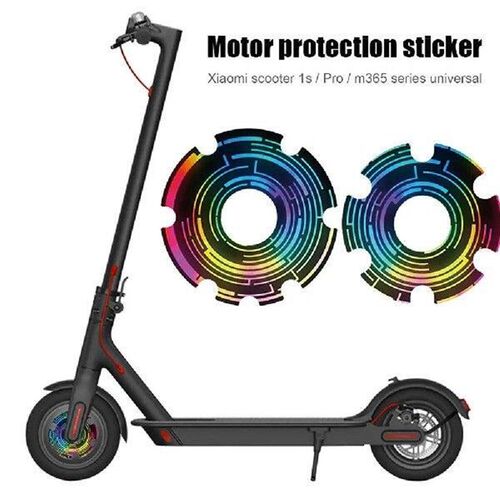 2Pcs/Set Electric Scooter Front Wheel Sticker PVC Motor