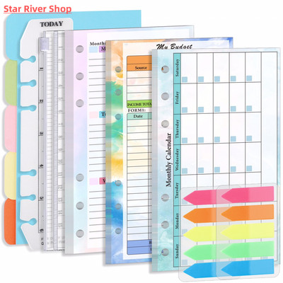 6 hole Loose-leaf Weekly Notes Planner Refill Diary Journal