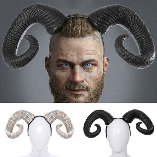 Handmade Sheep Horn Headband Hairband Accessory Demon Evil G