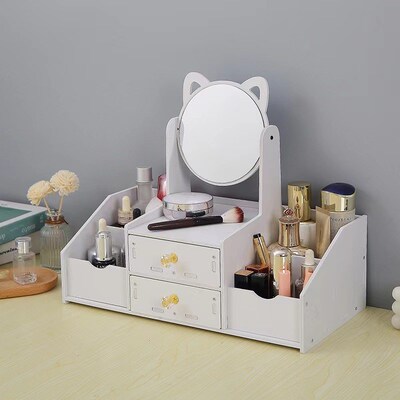 Organizer Box Makeup Storage Boxes Jewelry Make Up Office