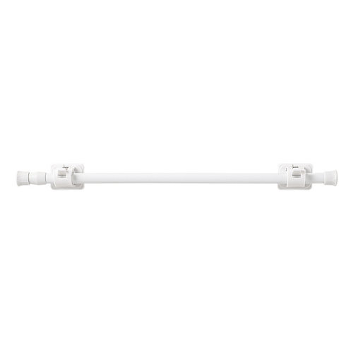White paint non-perforated curtain telescopic rod kitchen wa