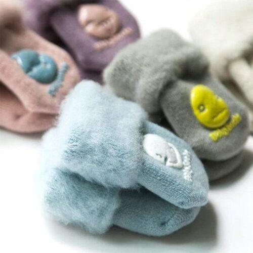baby socks   winter with fleece thickened warm kids socks
