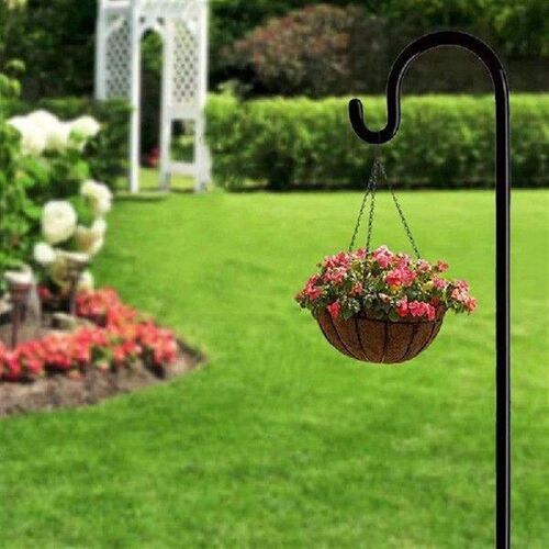 Outdoor Shepherd Hook, Bird Feeder Pole Holder, Garden