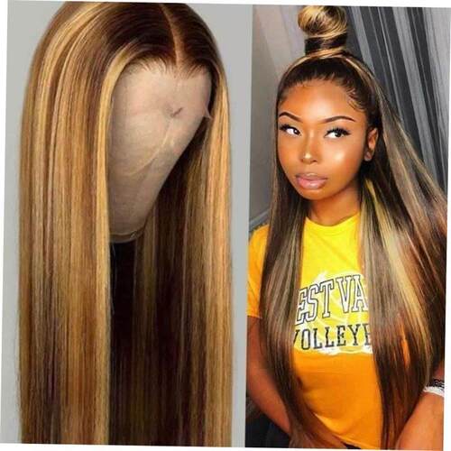 Wig Wigs Brazilian Human Hair Beautiful Root Lace Remy Bun新