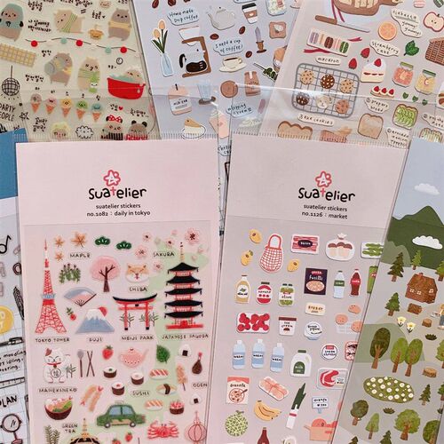Korean Import Suatelier Kawaii Daily Life Food Animals Cute
