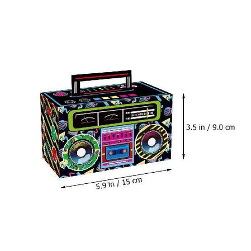 12 Pcs Radio 80s Party Favors Gift Boxes Cassette Tape