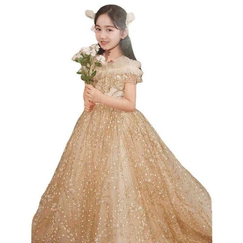 Childrens Princess Dress Spring Girls Evening Dress Show F