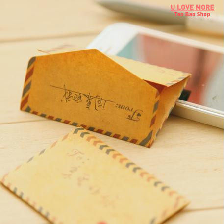 Free shipping  Mini Retro Vintage Kraft Paper Envelopes Cute
