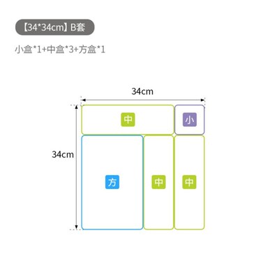 Drawer Organizer Storage Box Plastic Sundries Container Divi