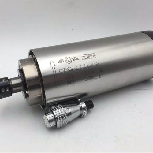 2.2KW ER16 Spindle Motor 80mm 220V Natural-Cooled 24000rpm H