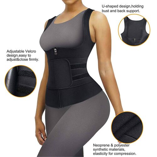 Neoprene Sauna Suit for Women Sauna Sweat Vest Waist Trainer