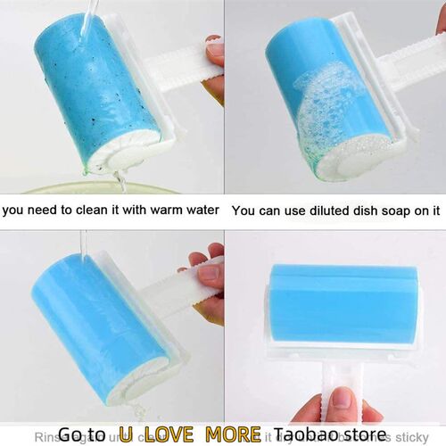 Pet Hair Lint Roller Washable Lint Remover Reusable Dust Wip