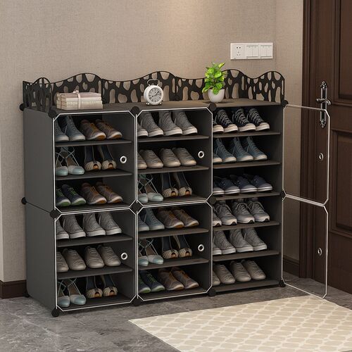 Shoe rack simple large dustproof cabinet storage shelf鞋架