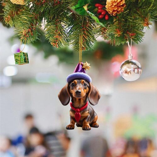 Cartoon Cute Dog 2023 Christmas Ornaments Hanging Decoration
