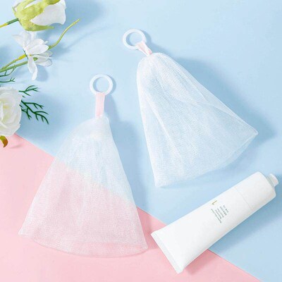 Foaming net for facial cleanser, handmade soap, body wash, a