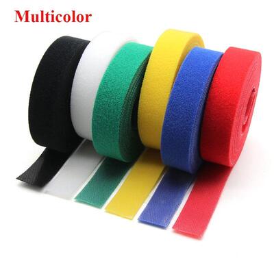 5m/roll Cable Ties Reusable Loop Bundle Self Adhesive Fasten
