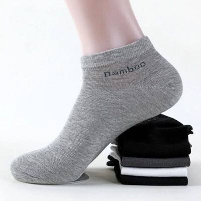 5 Pairs / Pack Mens Bamboo Fiber Socks Short High Quality N