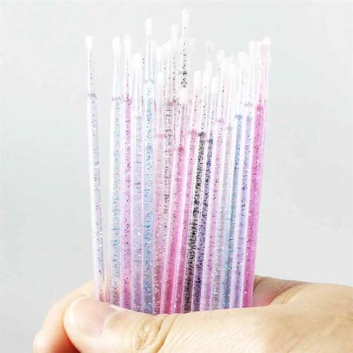 5/100pcs Micro Brushes Cotton Swab Eyelash Extension Disposa