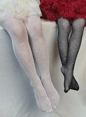 Kids Girls Tights Fashion Fishnet Stockings Hollow Lace Rhin