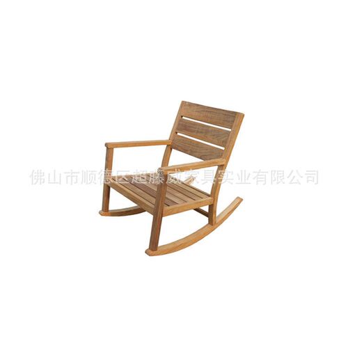 Idyllic style recliner all Myanmar teak rocking chair leisur