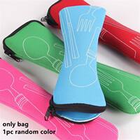 3pcs/set 3 in 1 Travel Portable Cutlery Set Japan Style Whea thumbnail 5
