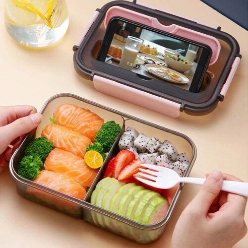 Transparent Lunch Box For Kids Food Storage Container With L
