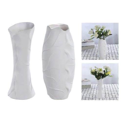 ElegantCeramicFlowVas