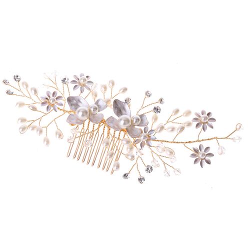 Bridal Headpiece Comb Pearl Hair Accessory 2025 Handmade Wed