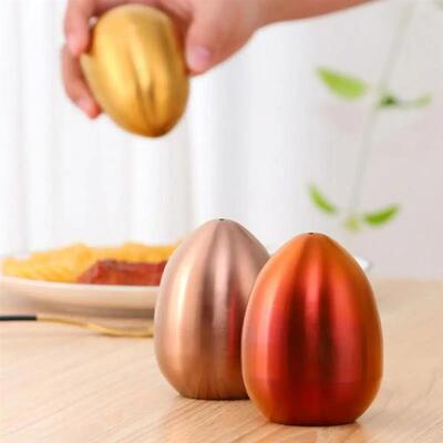 Salt Cellar Spice Pepper Shaker Egg Shaped Container Sets St