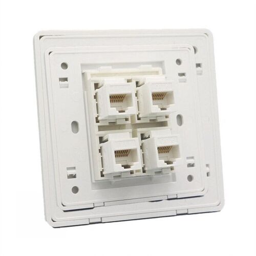 86mm Wall Socket Plate RJ45 1/2/4 /LAN Port Network LAN pane