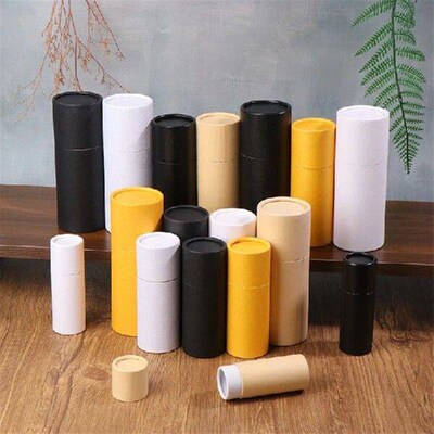 1Pc Dropper Essential Oil Bottle Empty Kraft Paper Jar Tube