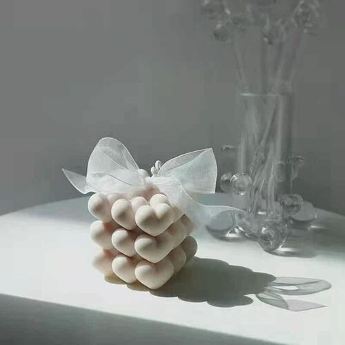 Hot Love Heart 3D Silicone Candle Mold Heart-Shaped Candle