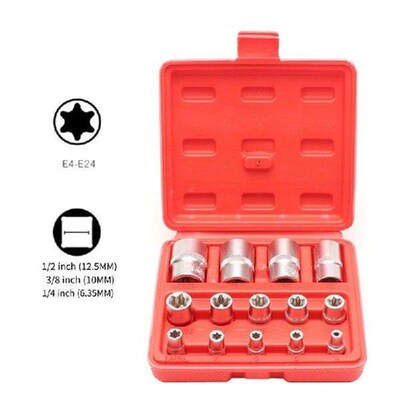 14Pcs E-Type Sleeve Combination Kit /6-Angle Sleeve/Blow