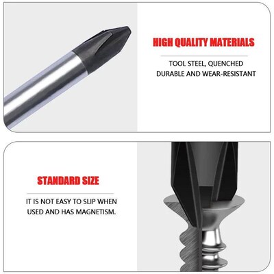 3*150-6*150mm PH0 PH1 PH2 Phillips Screwdriver 3MM 5MM 6MM S