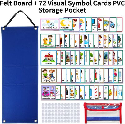 Visual Schedule for Kids Daily Routine Chart with 70 Cards C